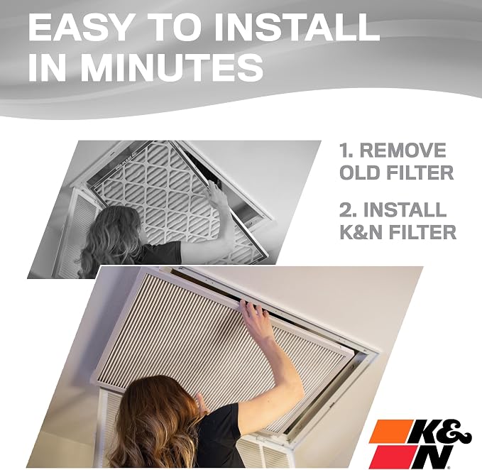 K&N 12X24X1 HVAC Furnace Air Filter, Lasts a Lifetime, Merv 8, the Last HVAC - Image 5