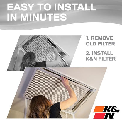 K&N 12X24X1 HVAC Furnace Air Filter, Lasts a Lifetime, Merv 8, the Last HVAC - Image 5