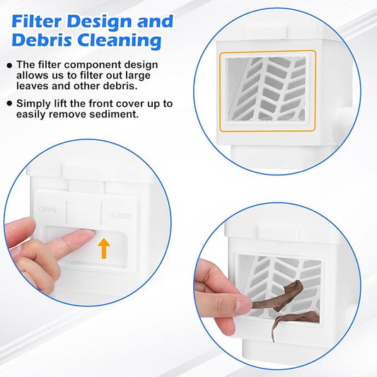 WADEO Rainwater Collection System, Rain Barrel Diverter Kit Fits - Image 2