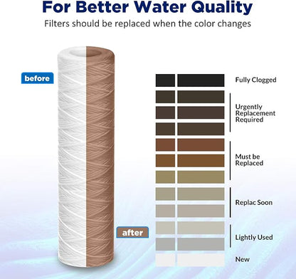 Membrane Solutions 20 Micron 10"x2.5" String Wound Whole House Water Filter - Image 7