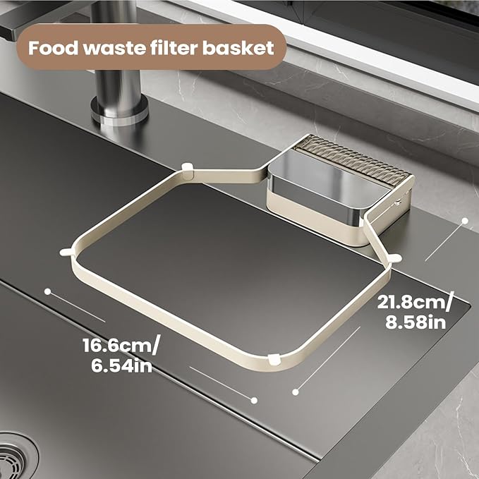 Sink Food Strainer, Suction Cup Drain Basket, Easy Filter - Image 2