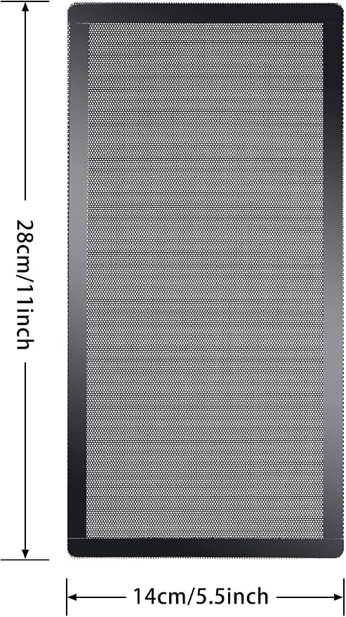 280x140mm PC Case Dust Mesh Filter, Magnetic Frame Computer Fan Dust Mesh PC - Image 2