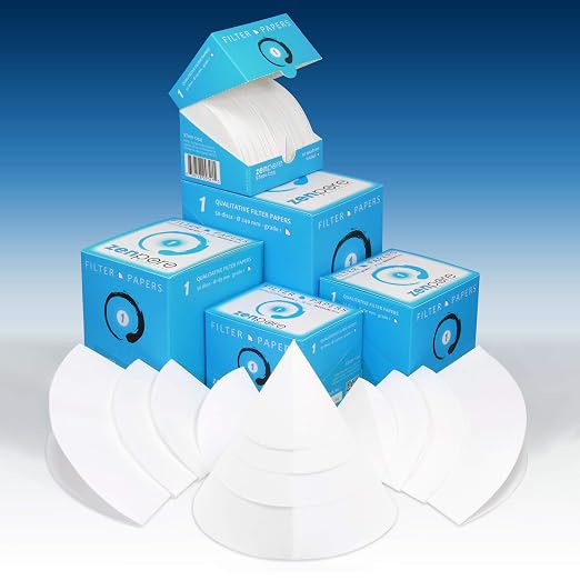 12.5 cm Quadrant-Folded Filter Paper, Pre-Folded disks, Qualitative Grade 1 - Image 2