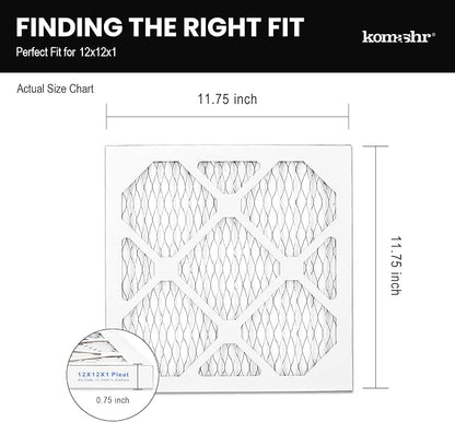 12x12x1 Air Filter MERV 8, HVAC/Furnace AC Filter Replacement, Dust - Image 2