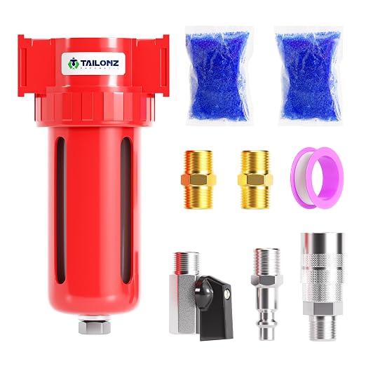 TAILONZ PNEUMATIC 0-150PSI 3/8 Inch NPT Aluminum Alloy Air Dryer, Compressor by TAILONZPNEUMATIC