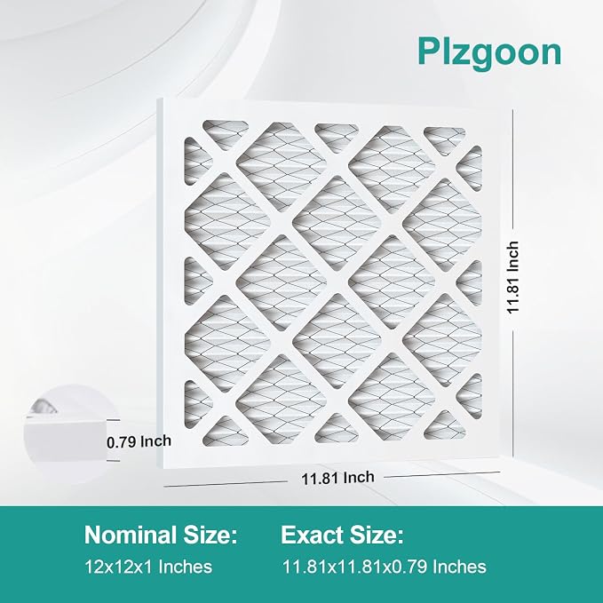 12x12x1 Air Filter MERV 8 MPR 600 Pleated HVAC Furnace Filters - Image 2