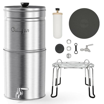 Culligan MaxClear 3 Gallon Gravity Water Filter System, Brushed Stainless-Steel - Image 6