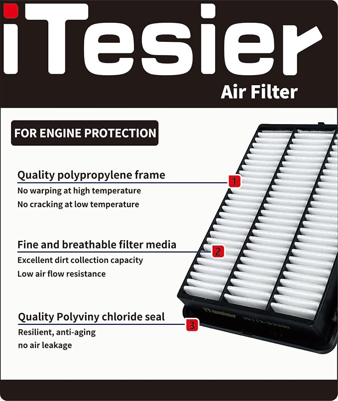 Engine & Cabin Air Filter Kit for Altima 2019 2020 2021 2022 2023 2024 2025 - Image 2