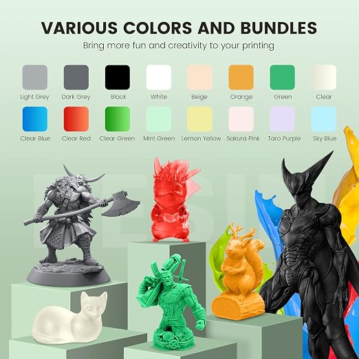 SUNLU 3D Printer Resin 1kg, Fast Curing Standard 3D Resin - Image 5