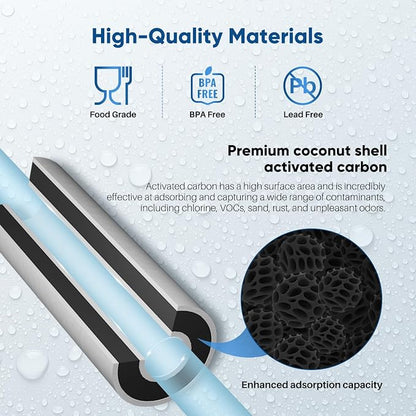 PUREPLUS 5 Micron 10" x 4.5" FXHTC Whole House Sediment and Carbon Water Filter - Image 4