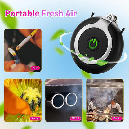Rechargeable Ionizer Air Purifier, Wearable Air Purifier, Mini Necklace Air - Image 3