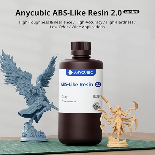 ANYCUBIC 2nd Gen Resin Technology ABS-Like Resin 2.0 Bundle, 3D Printer Resin - Image 2