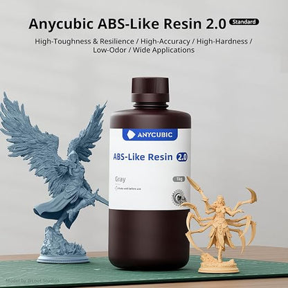 ANYCUBIC 2nd Gen Resin Technology ABS-Like Resin 2.0, 3D Printer Resin - Image 2