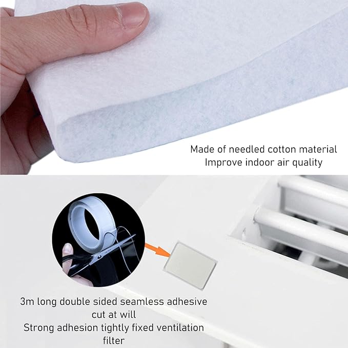 Air Vent Filter Kit, Electrostatic Vent Filter, Dust Control Vent Filter - Image 4