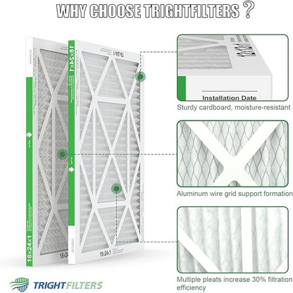 18x24x1 Air Filter 4 Pack, MERV 8 Pleated Dust Defense Air Filters Replacement - Image 4