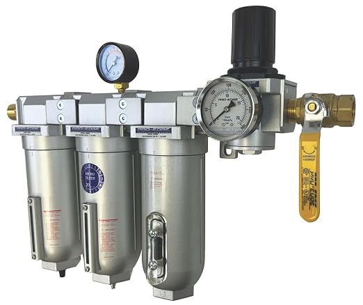 1/2" NPT Industrial Moisture Removing Particulate Filter and Oil Removing - Image 2
