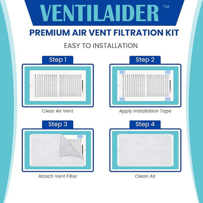Complete Air Vent Register Filter Set Cut To Fit Any Size 16" x 60" & 50" - Image 2