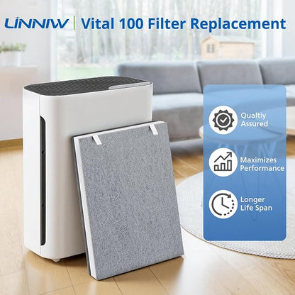 3 Pack Vital 100 Replacement Filter Compatible - Image 2