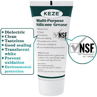 KEZE Waterproof Food Grade Silicone Lubricant Plumbers Grease - Image 2