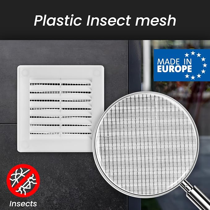 Repa Market 12 x 12 Inch White Square Air Vent Cover - Image 3