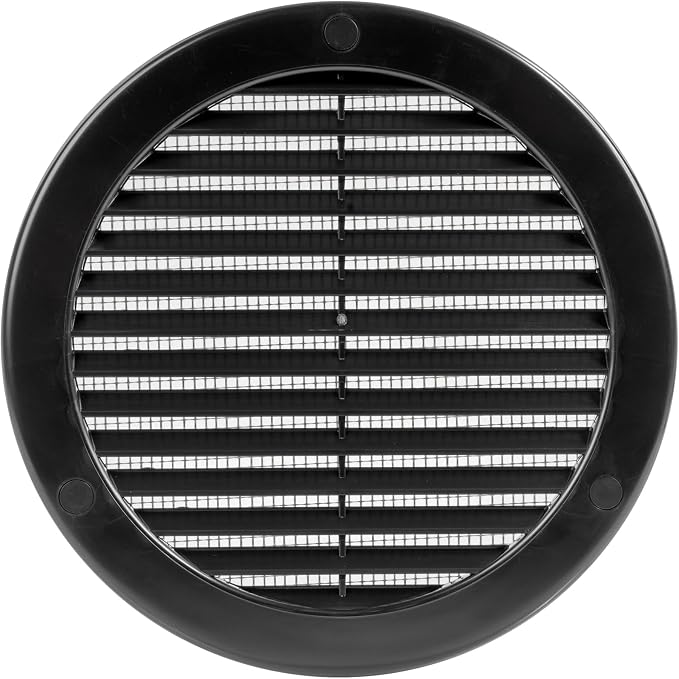 Vent Systems 6" Inch Black Soffit Vent Cover by VentSystems