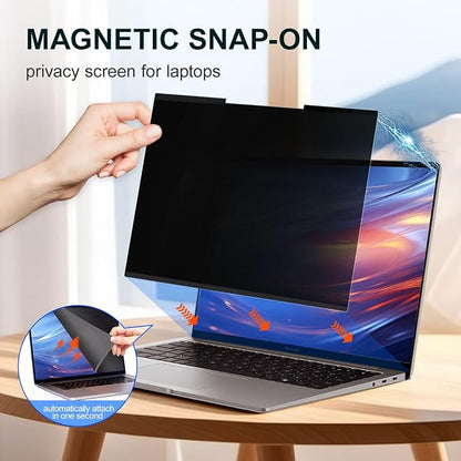 2Pack Magnetic 16 Inch Laptop Privacy Screen 16:10 Aspect Ratio, Removable - Image 2