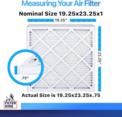 Filter King 19.25x23.25x1 Air Filter | 3-PACK | MERV 8 HVAC Pleated A/C Furnace - Image 2