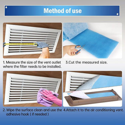 MERV 8 Triple Air Vent Filter, HVAC Vent, Compression Packing - Image 6