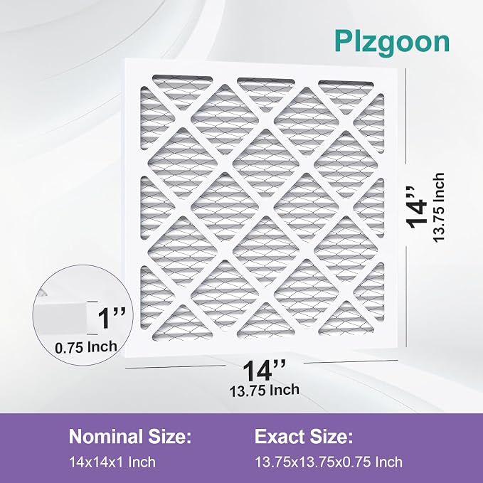 14x14x1 Air Filter MERV 11 MPR 1000 HVAC Pleated A/C Furnace Filters Compatible - Image 2