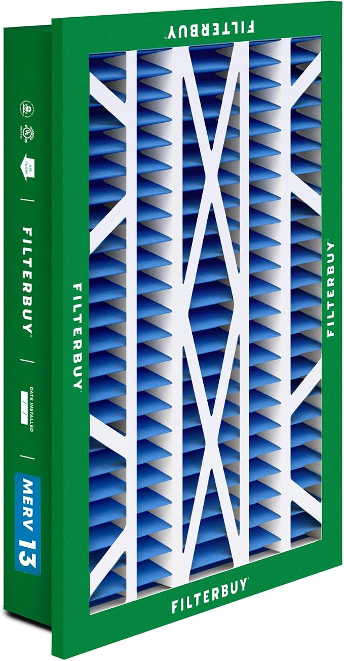 Filterbuy 16x25x5 Air Filter MERV 13 Optimal Smoke & Allergy Defense, - Image 8