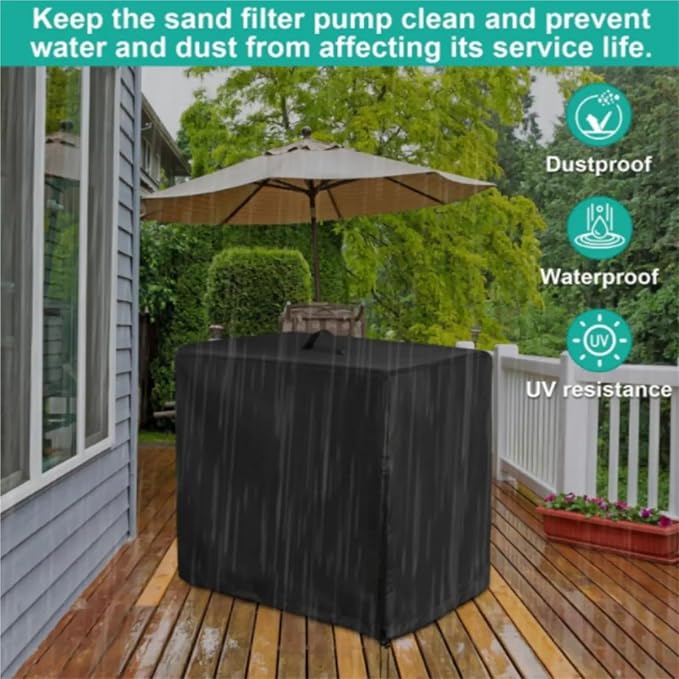 Pool Sand Filter Cover Pool Filter Cover Outdoor Sand Filter Pump Dust Protector - Image 4