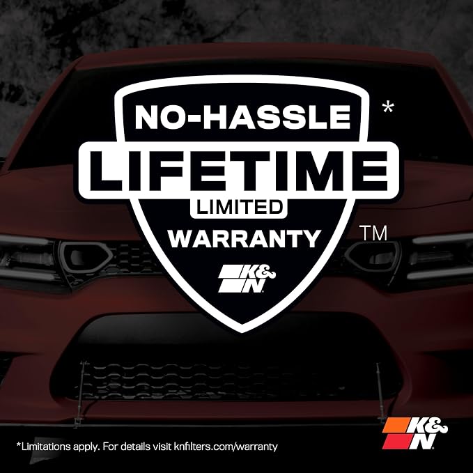 K&N High-Flow Original Lifetime Engine Air Filter: Increase Power: Premium - Image 9