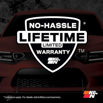 K&N High-Flow Original Lifetime Engine Air Filter: Increase Power: Premium - Image 9