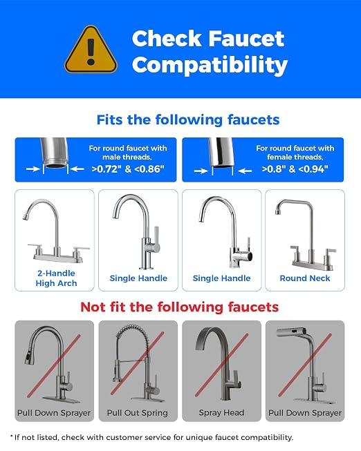 Waterdrop Water Filter for Sink Faucet, Filter Life Reminder, 320 Gallon Tap - Image 3
