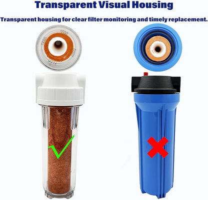 Whole House/RV Water Filter Housing Clear, Maple Syrup RO System, 3/4" NPT - Image 3