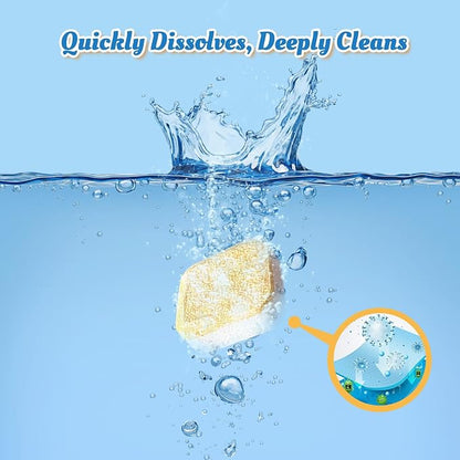 Dishwasher Cleaner Tablets Deodorizer-48 Pack Deep Cleaning Dish Washer - Image 2