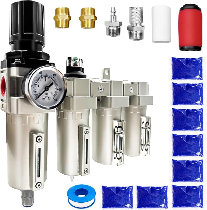 Upgraded 3/4" NPT Heavy Duty Industrial Grade 4 Stage Air Drying System by Unknown