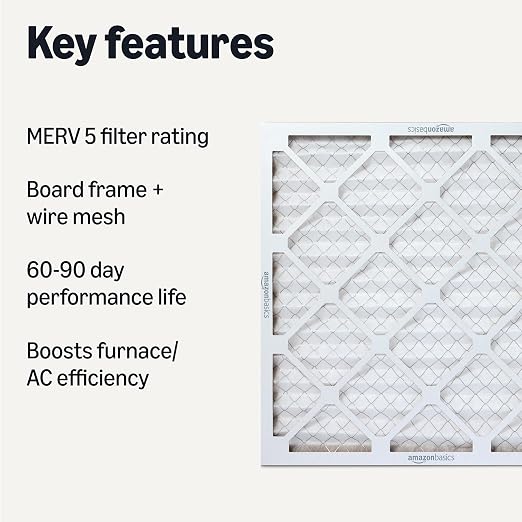 Amazon Basics Merv 5 AC Furnace Air Filter 20x20x1 inches - Image 2