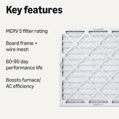 Amazon Basics Merv 5 AC Furnace Air Filter 20x20x1 inches - Image 2