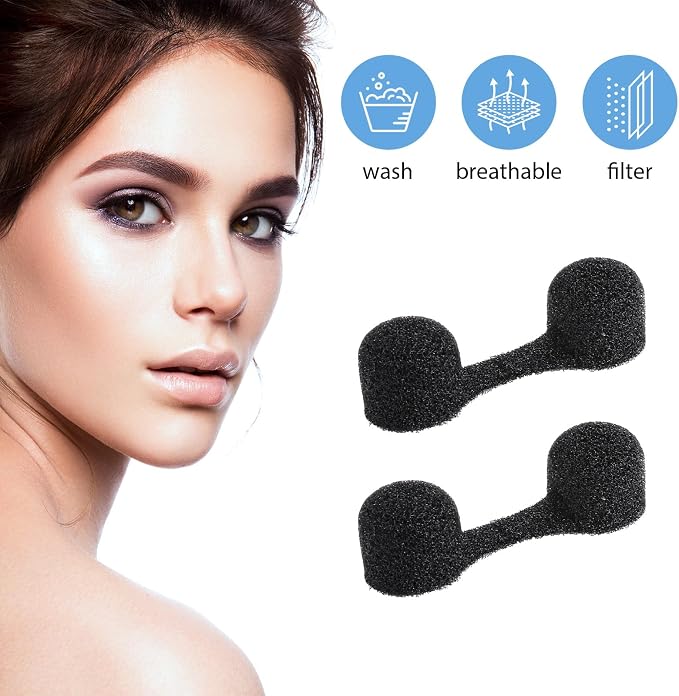 50 Pieces Nose Plug Filter Disposable Nose Dust Filters Bulk Sponge Nostril - Image 4
