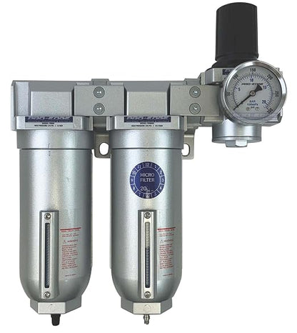 3/4" NPT Industrial Moisture Removing Particulate Filter Water Separator and Oil - Image 3