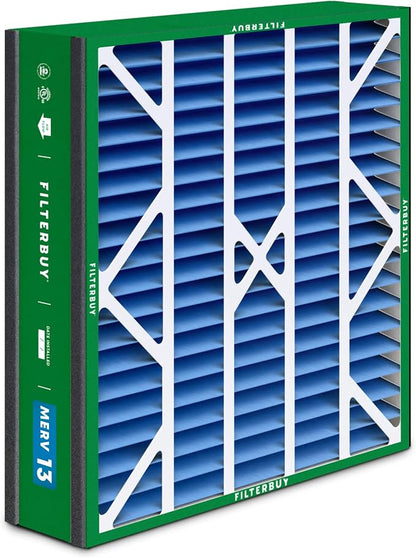 Filterbuy 20x25x5 Air Filter MERV 13 Optimal Smoke & Allergy Defense, Pleated - Image 8
