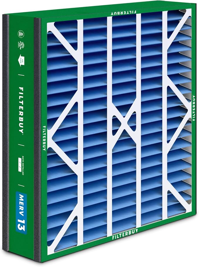 Filterbuy 20x20x5 Air Filter MERV 13 Optimal Smoke & Allergy Defense, - Image 8