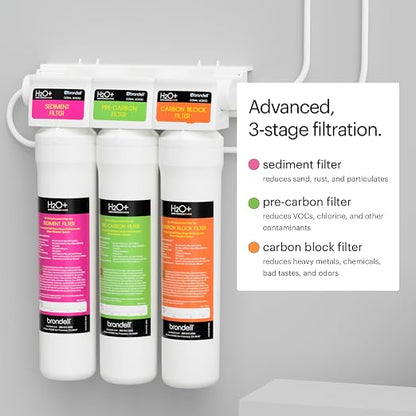 Brondell Coral UC300 Under Sink Water Filtration System – Reduces PFAS - Image 2
