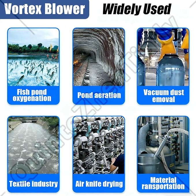 Vortex Ring Regenerative Blower, Single Phase High-Pressure Industrial Vacuum - Image 4