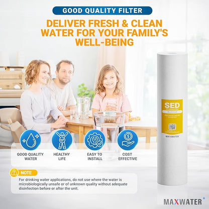 Max Water 1 Micron 20 x 4.5 Sediment Water Filter Cartridge - Image 6