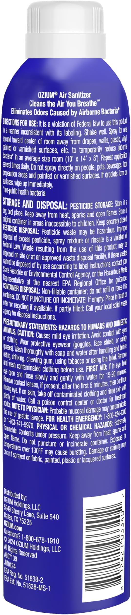 Ozium Air Sanitizer Spray - Image 8