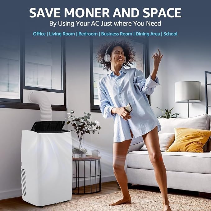 ​Portable Air Conditioners, 12000 BTU Powerful AC Unit Cools 550 Sq.Ft Spaces - Image 6