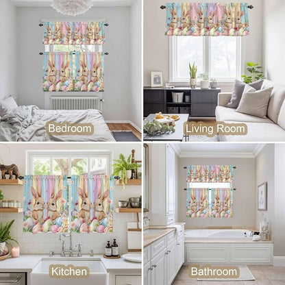Easter Kitchen Curtains Set 3 Piece - Image 4