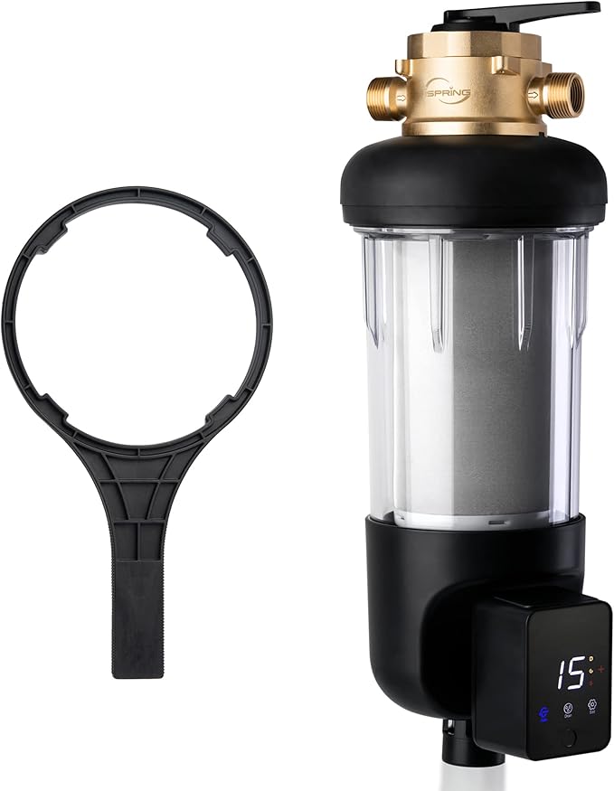 iSpring WSP200ARJ-BP, NSF Certified, Whole House Spin-Down Sediment Water Filter by iSpring
